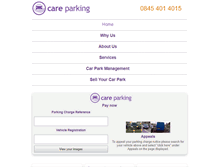 Tablet Screenshot of careparking.co.uk